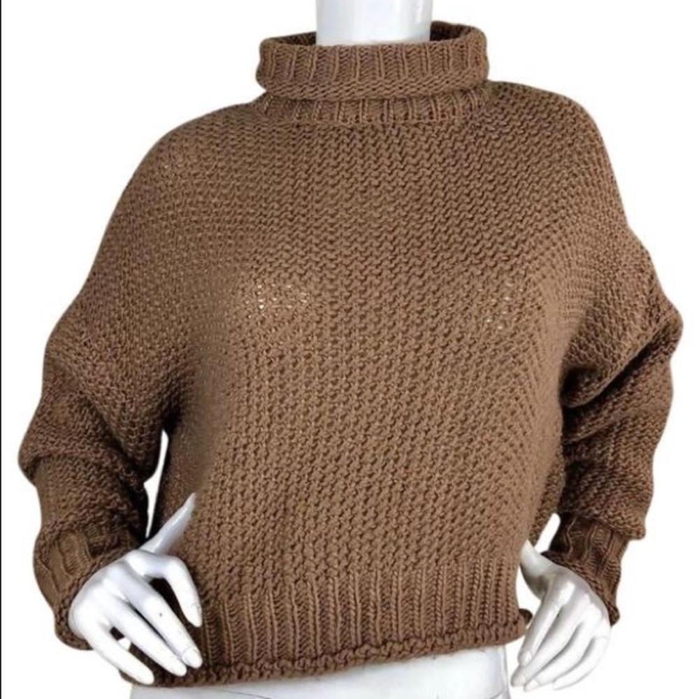 F21 Chunky Knit Turtleneck Sweater